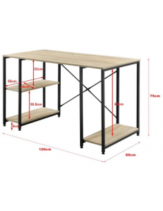 Skrivebord i metal og... 2