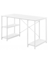 Skrivebord i metal og møbelplade 120 x 60 cm - Hvid