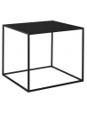 Sofabord i metal H50 x B55 x D55 cm - Mat sort