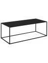 Sofabord i metal H50 x B110 x D40 cm - Mat sort