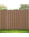 WPC Komposit hegn med pæle H185 x B747 cm - Brun