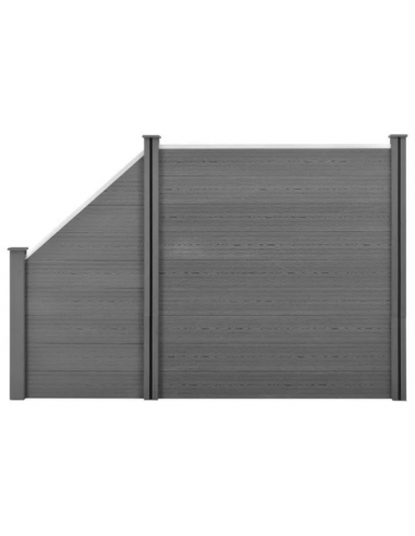 WPC Komposit hegn med pæle H107 - 183...