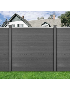 WPC Komposit hegn med pæle...