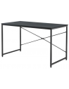 Skrivebord i metal og møbelplade 120 x 60 cm - Sort