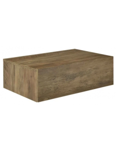 Væghængt sengebord i...