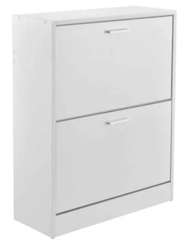 Skoskab i møbelplade H81 x B63 cm - Hvid