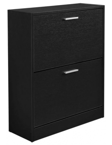 Skoskab i møbelplade H81 x B63 cm - Sort