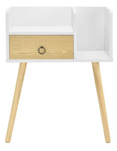 Sengebord i træ og møbelplade H64 x...