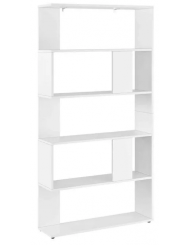 Reol i møbelplade H159 x B80 cm - Hvid