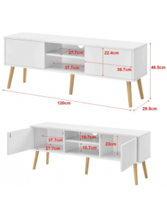 Tvbord i træ og møbelplade... 2