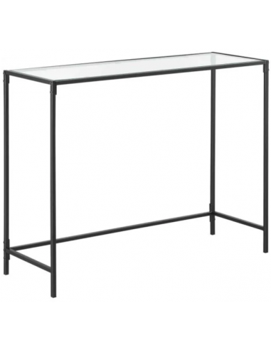 Konsolbord i metal og glas H80 x B100...