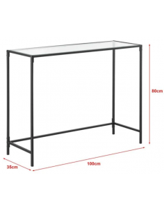 Konsolbord i metal og glas... 2
