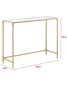 Konsolbord i metal og glas... 2