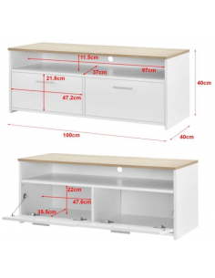 Tvbord i møbelplade H40 x... 2