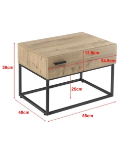 Sengebord i metal og... 2