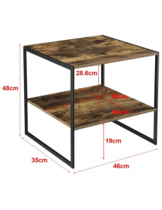 Sengebord i metal og... 2