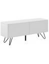 Sideboard i metal og møbelplade H46,5 x B110 cm - Sort/Hvid