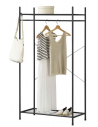 Garderobe stativ i metal H150 x B80 cm - Sort