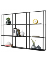 Hyldesystem i metal H110 x B130 cm - Sort