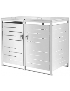 Affaldsskjuler med låg i...