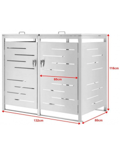 Affaldsskjuler med låg i... 2