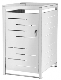 Affaldsskjuler med låg i...