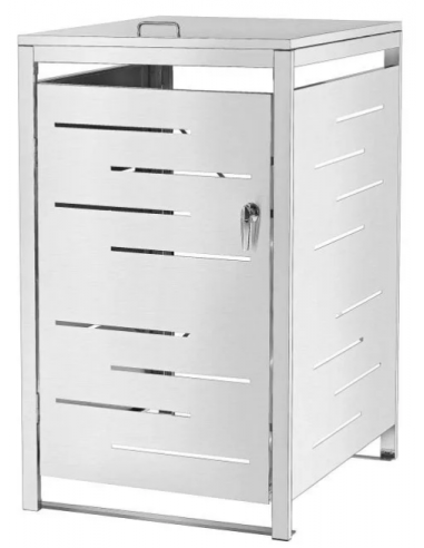 Affaldsskjuler med låg i stål H116 x...