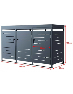 Affaldsskjuler i stål H122... 2