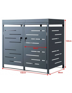 Affaldsskjuler i stål H122... 2