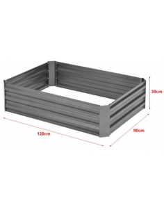 Højbed i stål H30 x B120 x... 2