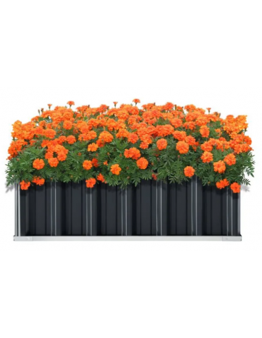 Højbed i stål H30 x B90 x D90 cm -...