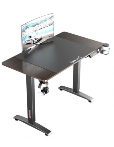 Hæve/Sænke skrivebord i aluminium og...