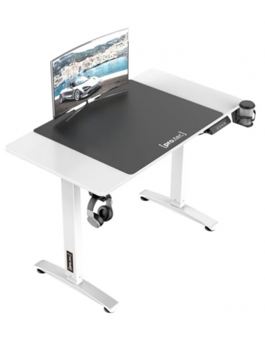 Hæve/Sænke skrivebord i aluminium og...