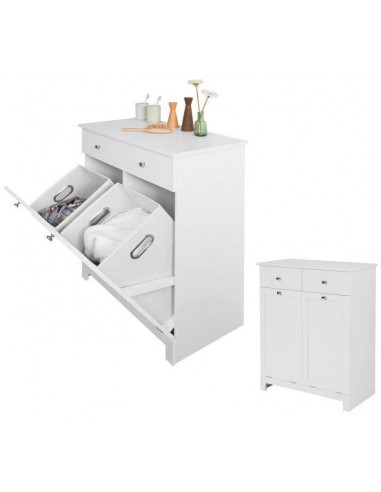 Skab med vasketøjskurve til...