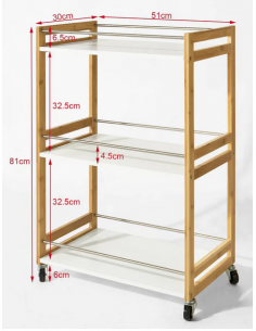 Serveringsvogn i møbelplade... 2