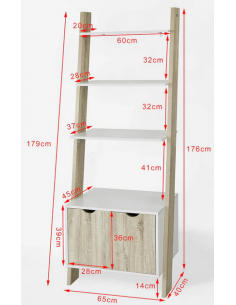 Reol i mdf og møbelplade... 2