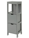 Skab til badeværelset i møbelplade H90 x B30 cm - Grå
