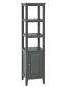 Skab til badeværelset i mdf og møbelplade H151 x B40 cm - Grå