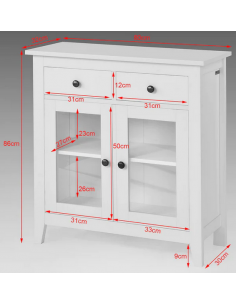 Skænk i møbelplade H86 x... 2