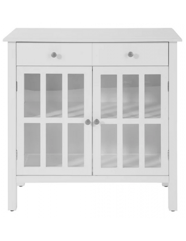 Skænk i møbelplade H80 x B80 cm - Hvid