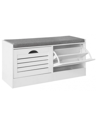 Skobænk i møbelplade og polyester H46...