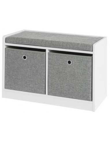 Skobænk i møbelplade og polyester H45...