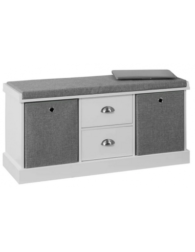 Skobænk i møbelplade og polyester H50...