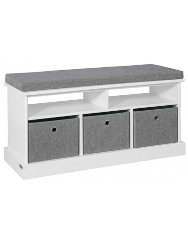 Skobænk i møbelplade og polyester H50...