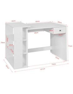 Skrivebord i møbelplade H71... 2
