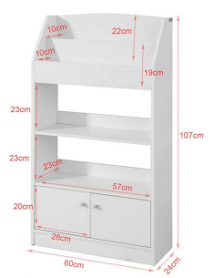Reol i møbelplade H107 x... 2