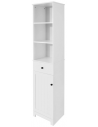 Skab til badeværelset i møbelplade H161 x B40 cm - Hvid