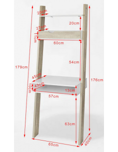 Reol i mdf og møbelplade... 2