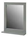 Vægspejl til badeværelset i møbelplade H50 x B40 cm - Grå