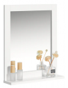 Vægspejl til badeværelset i møbelplade H50 x B40 cm - Hvid